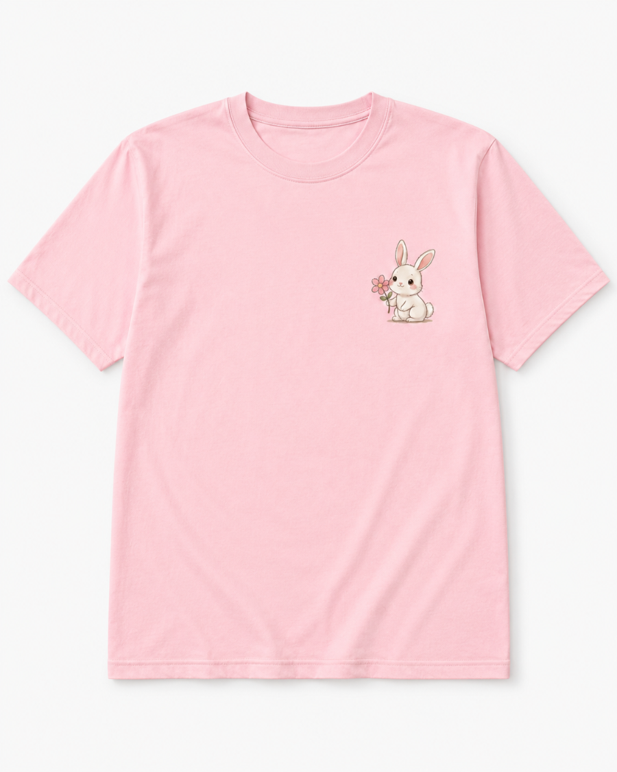 Cute Bunny T-Shirt — Pink