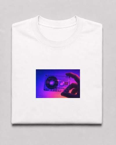 T-shirt Neon Cassette