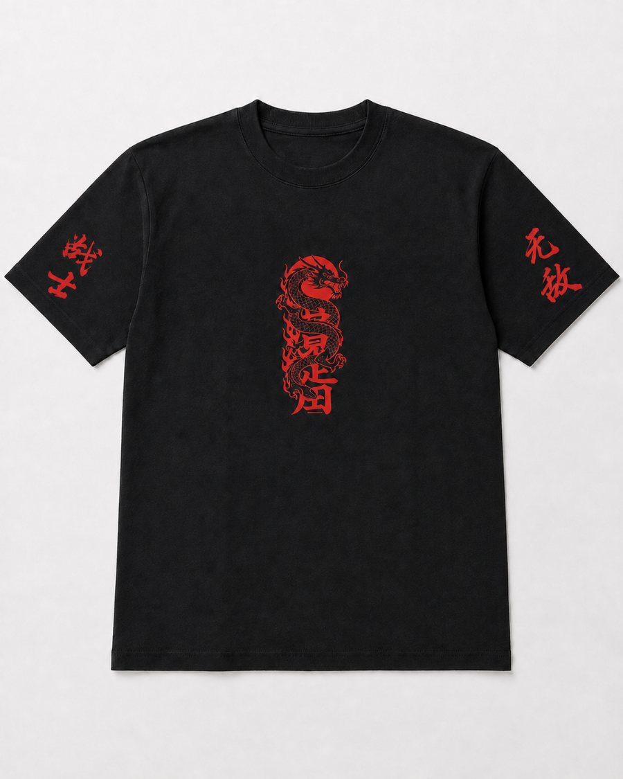 Red Dragon T-Shirt — Black