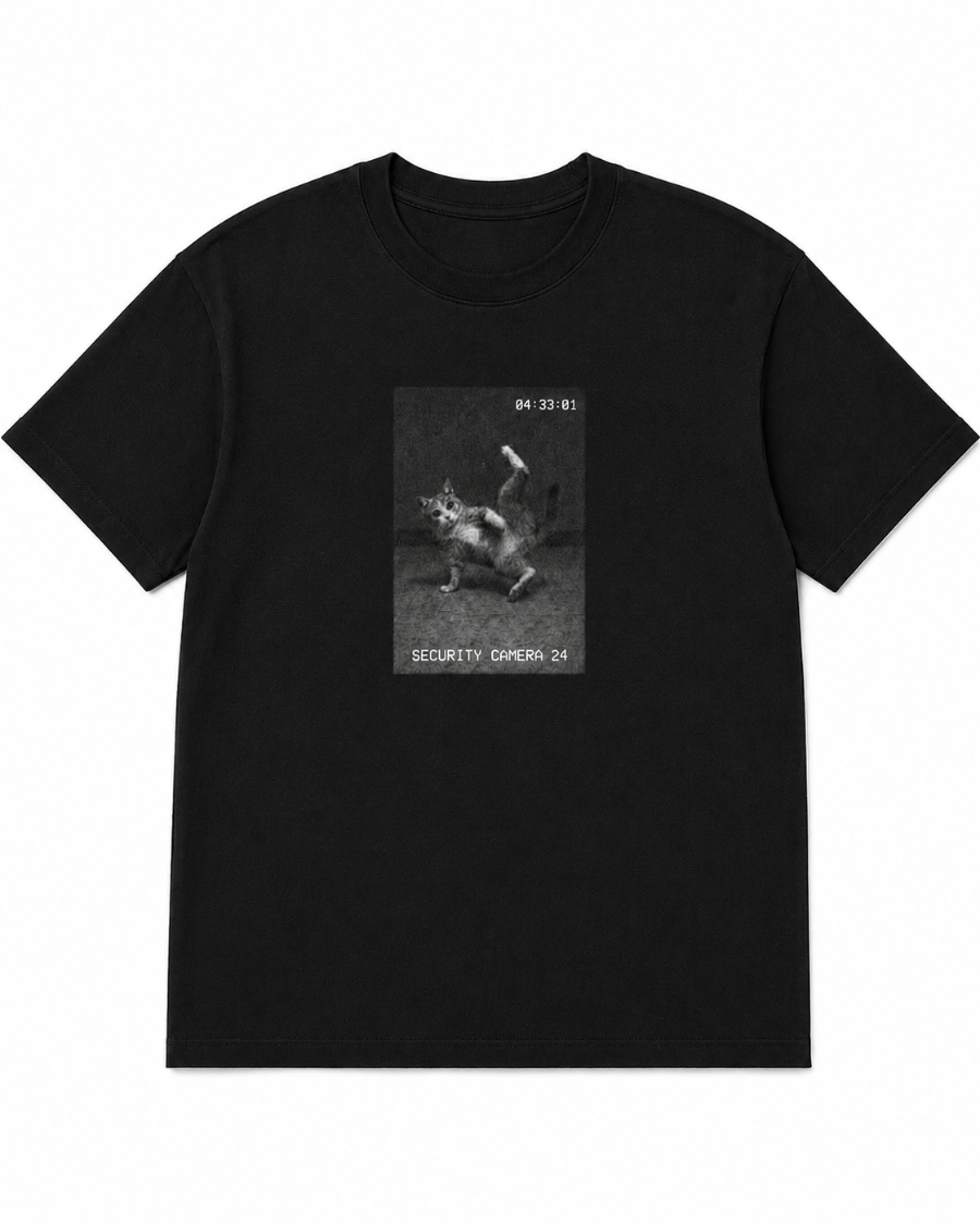 Vintage Security Cat T-Shirt