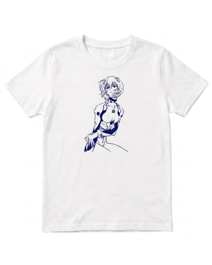 Minimal Anime Line Art T-Shirt