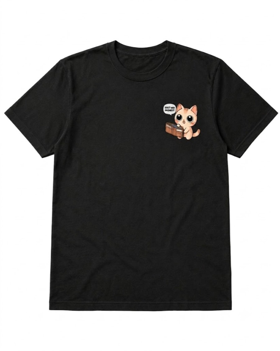 No Money Cat T-Shirt
