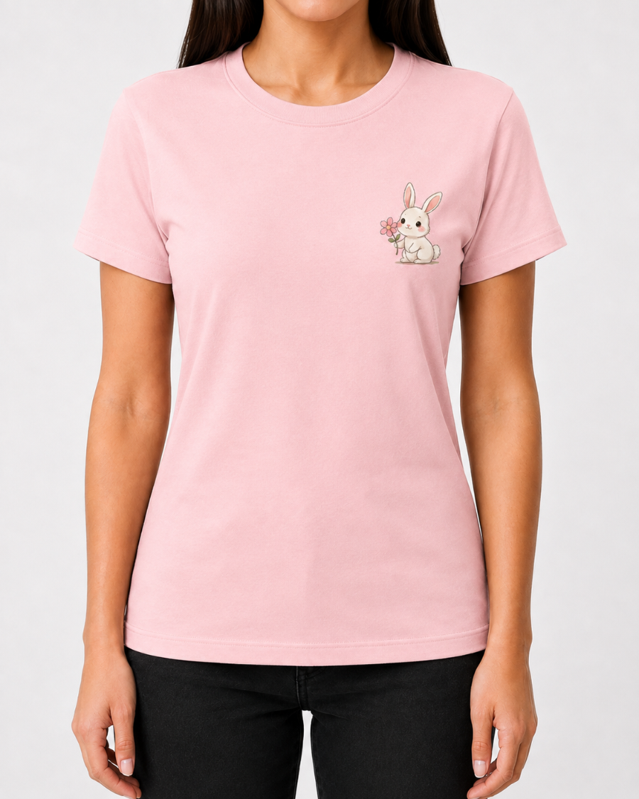 Cute Bunny T-Shirt — Pink