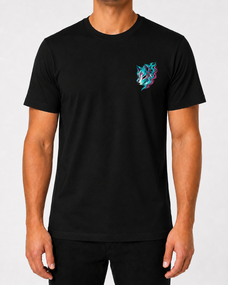 Neon Kitsune Mask T-Shirt