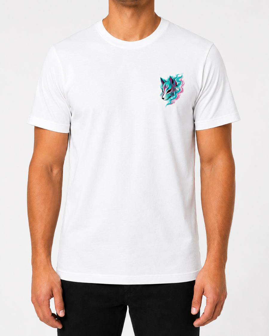 Neon Kitsune Mask T-Shirt