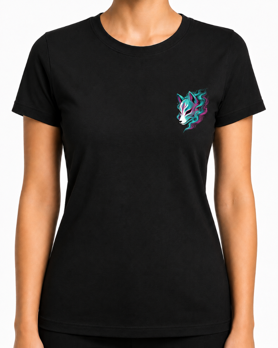 Neon Kitsune Mask T-Shirt
