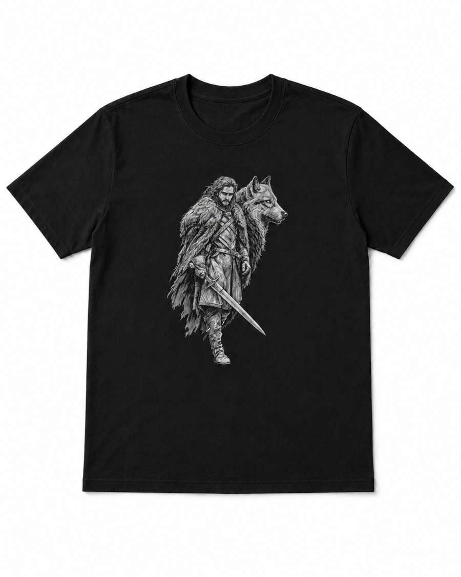 Silver Wolf Warrior T-Shirt