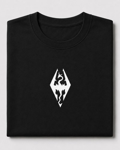 Koszulka z emblematem smoka Skyrim
