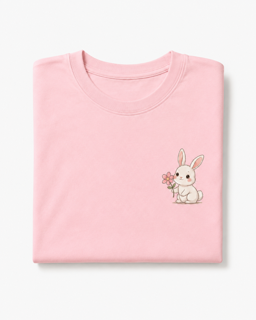 Cute Bunny T-Shirt — Pink