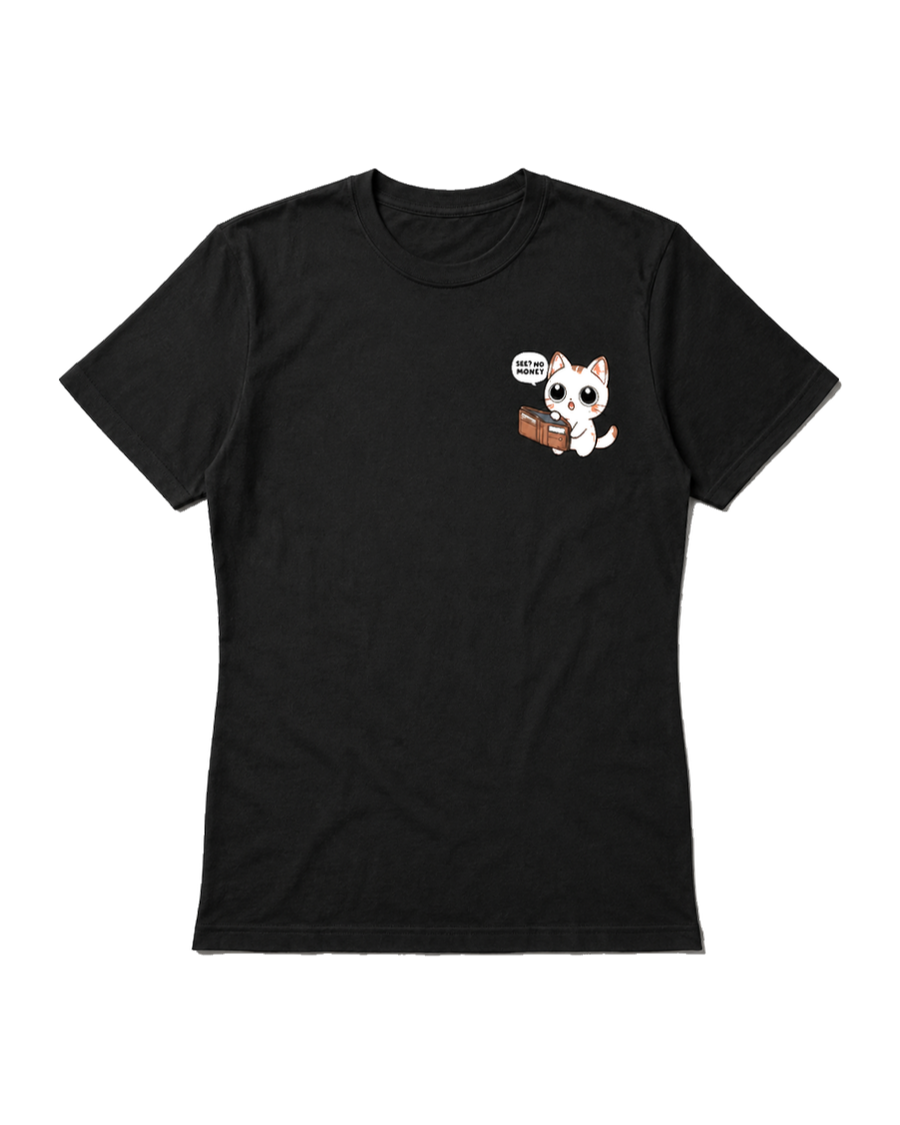 T-shirt No Money Cat