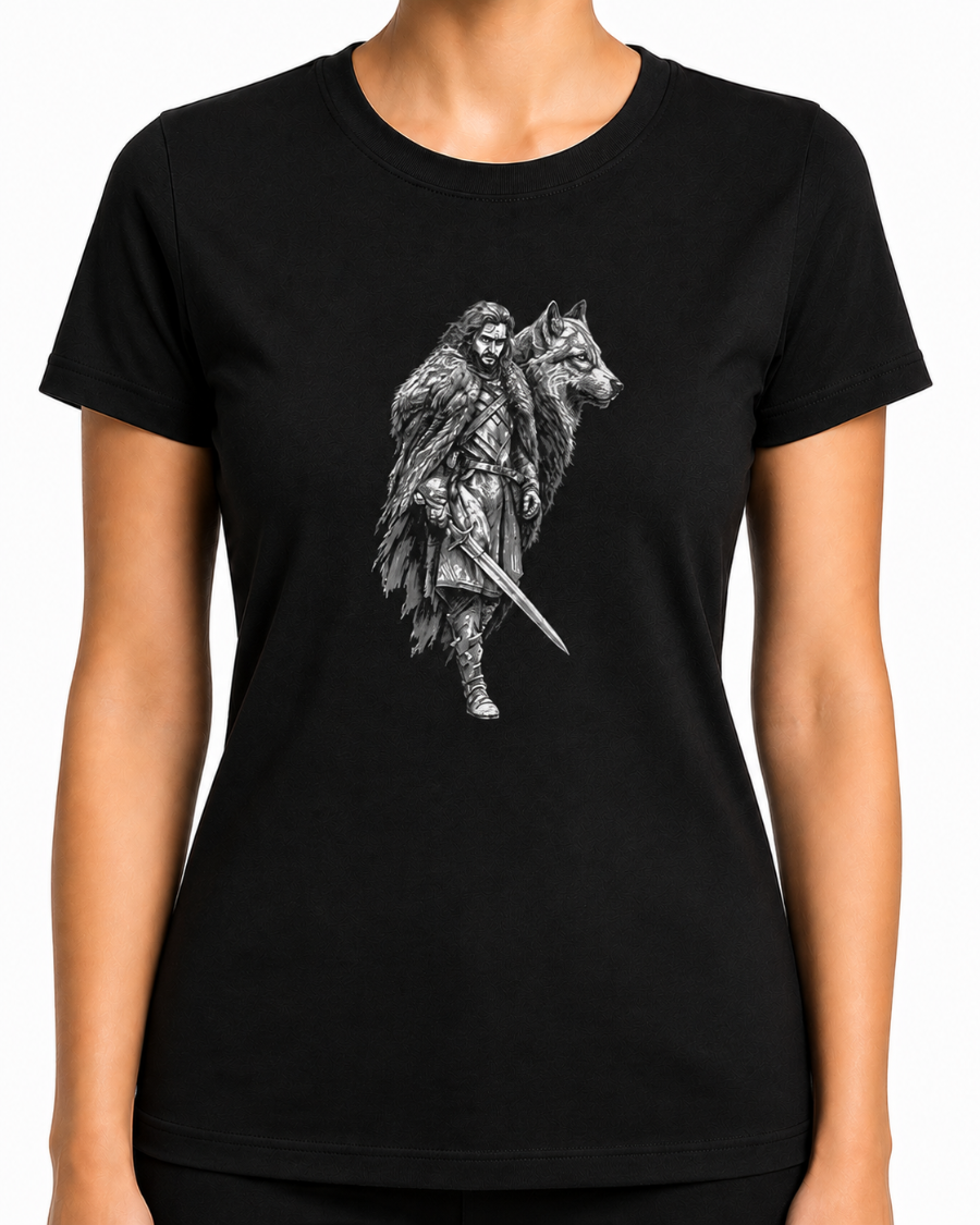 Silver Wolf Warrior T-Shirt