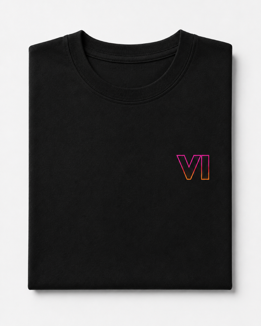 GTA VI Neon T-Shirt — Black