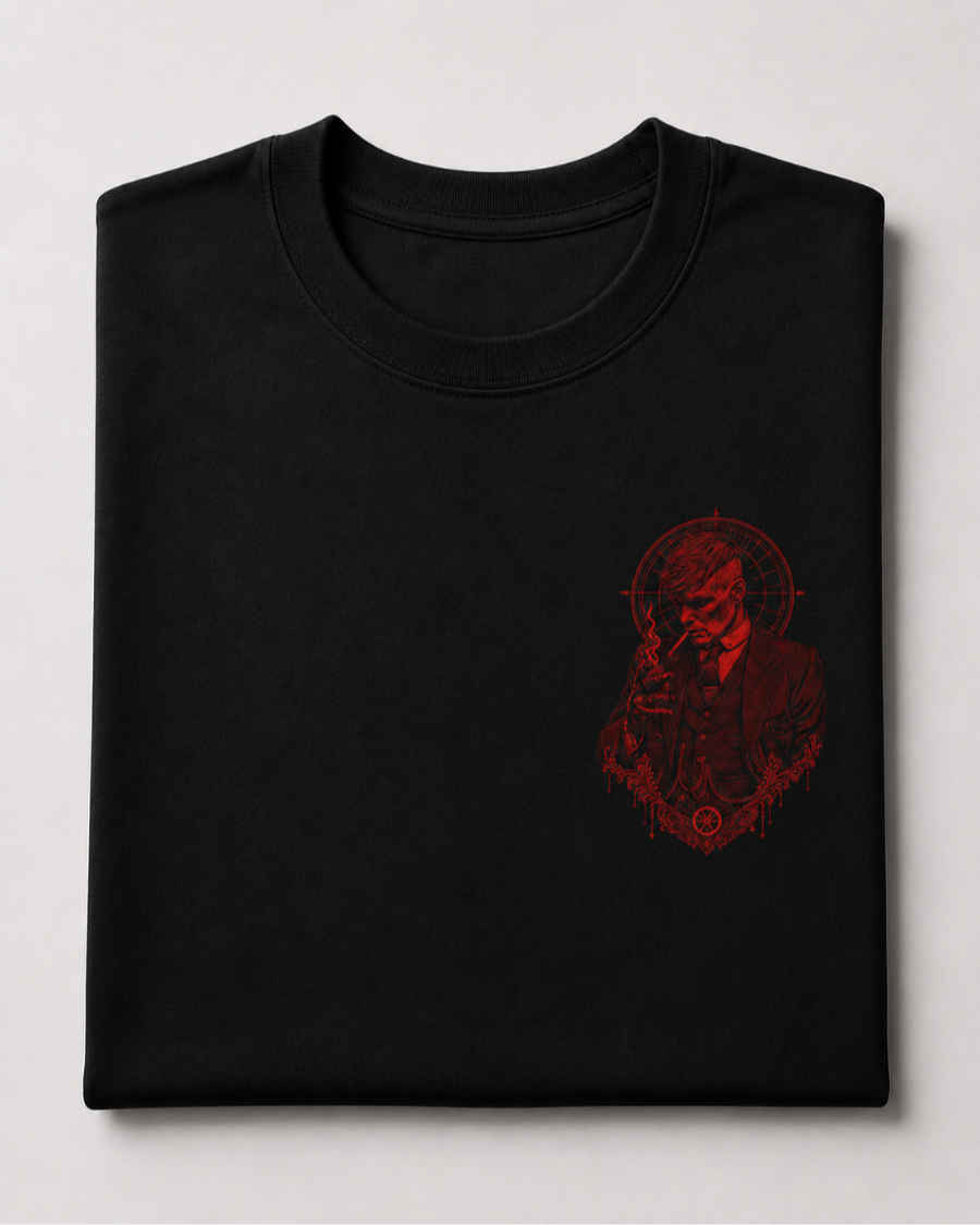 Red Thomas Shelby Portrait T-Shirt