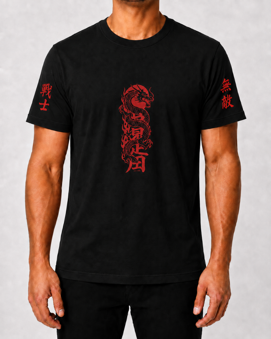 Red Dragon T-Shirt — Black