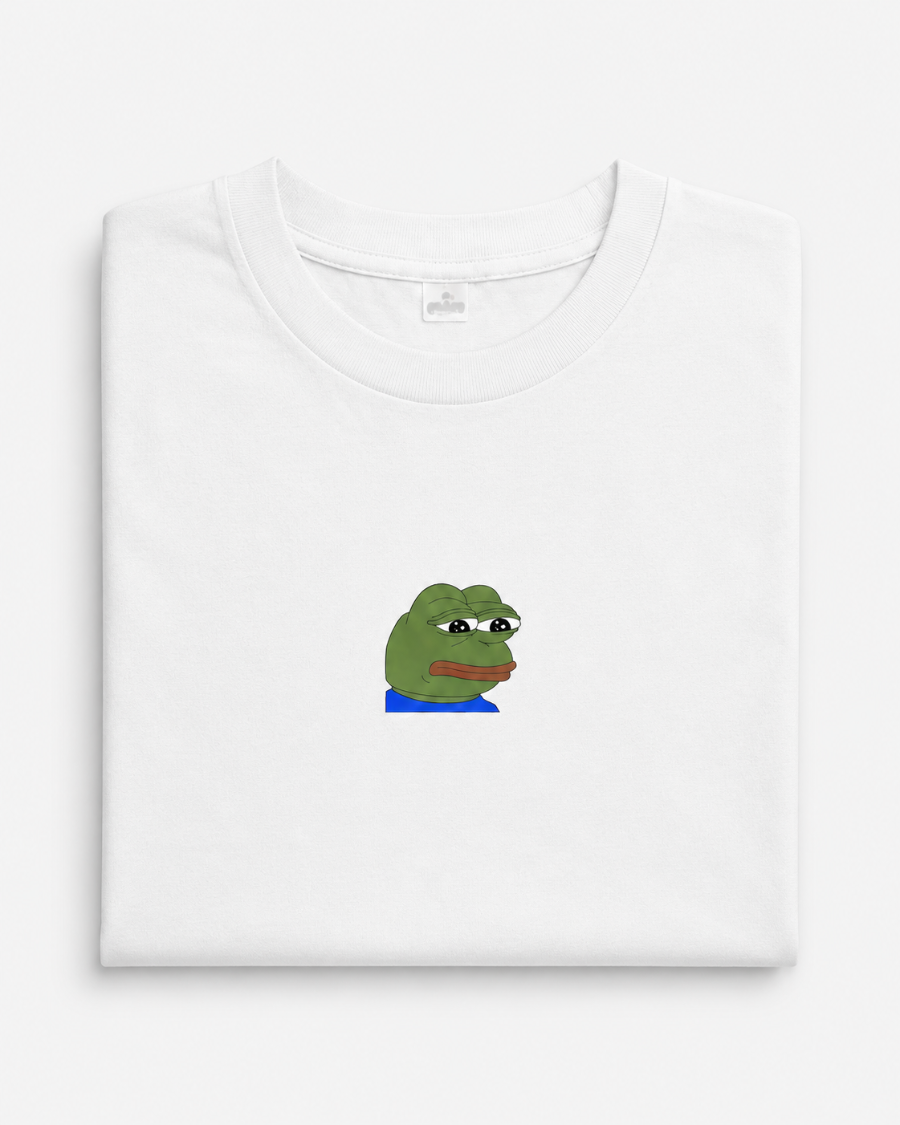 Sad Pepe T-Shirt — White