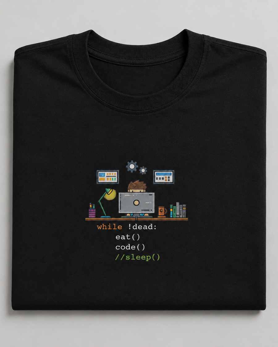 While Not Dead Code Sleep Tee