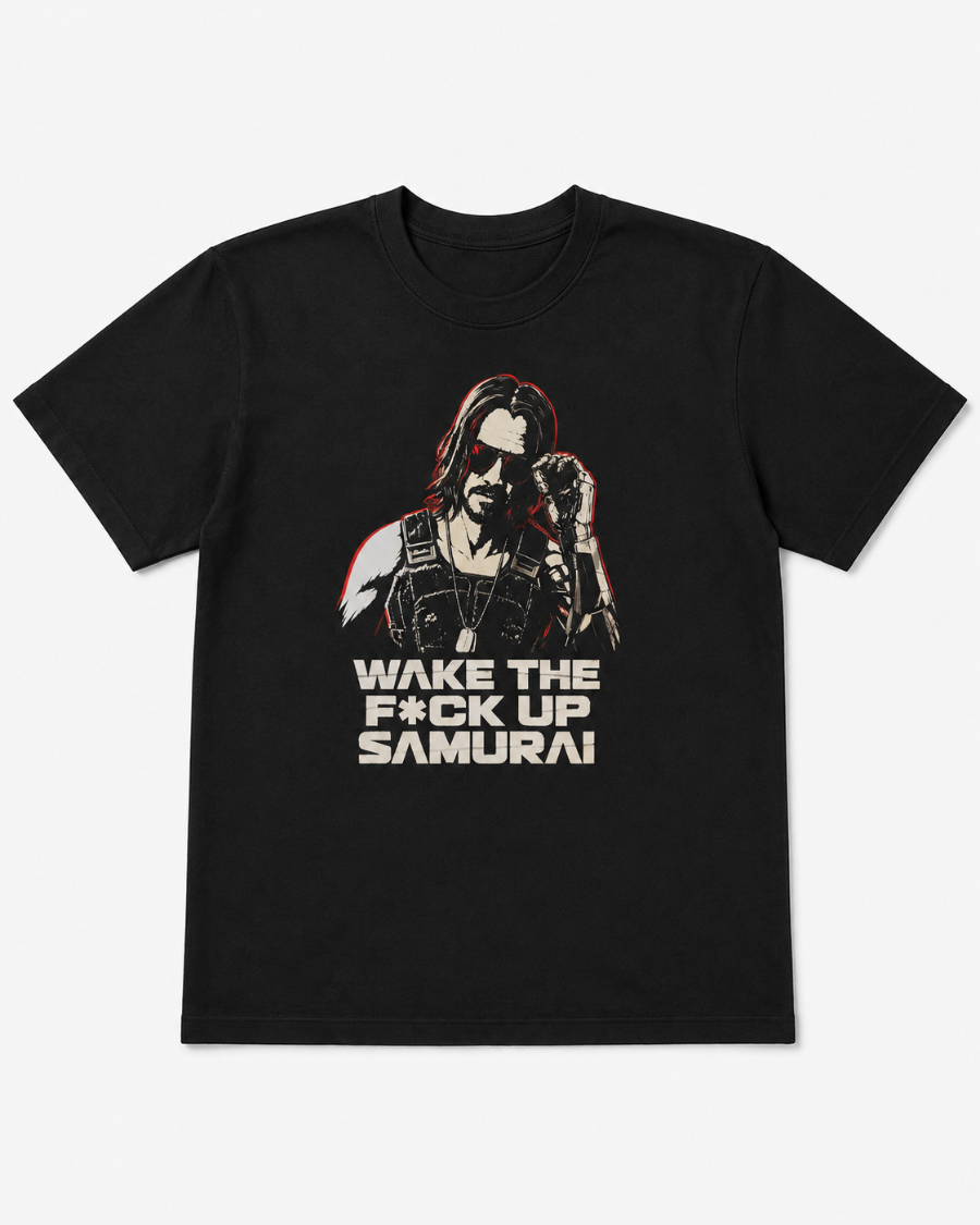 Wake Up Samurai T-Shirt — Black
