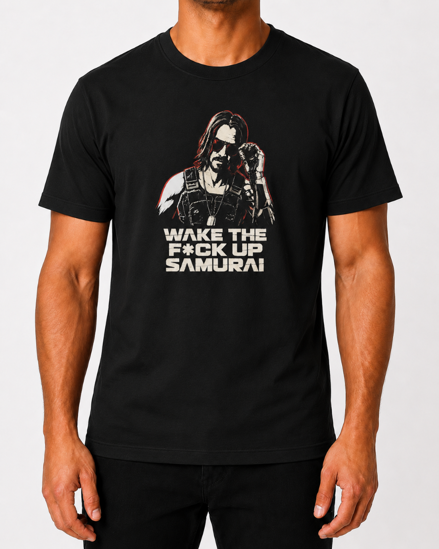 Wake Up Samurai T-Shirt — Black
