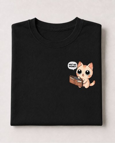 T-shirt No Money Cat