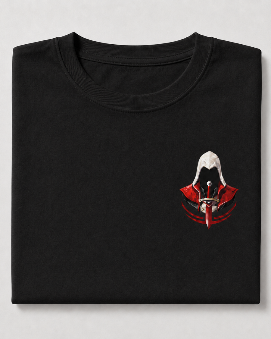 Hooded Assassin T-Shirt — Black