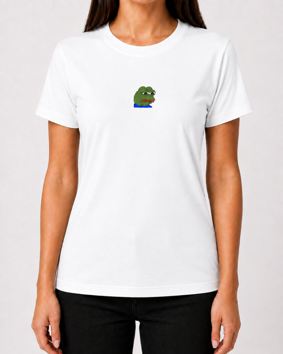 Sad Pepe T-Shirt — White