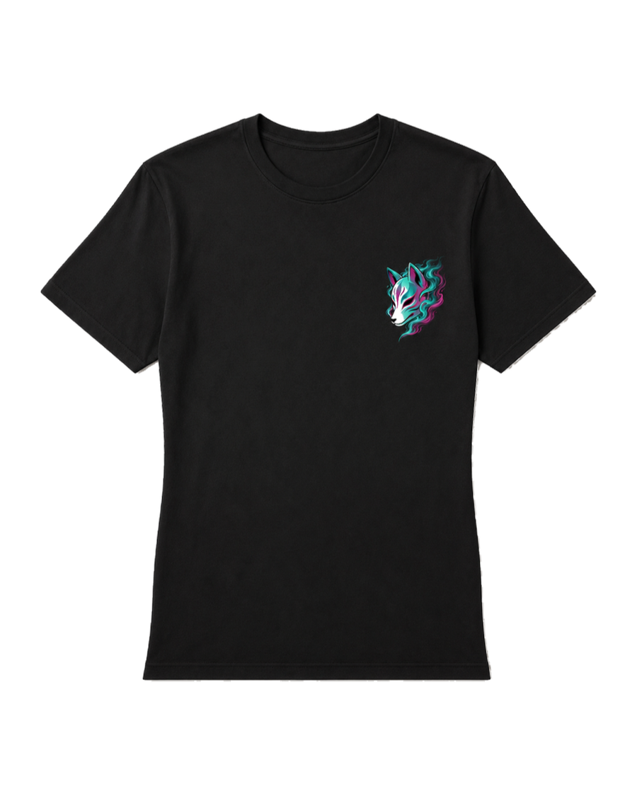 Neon Kitsune Mask T-Shirt