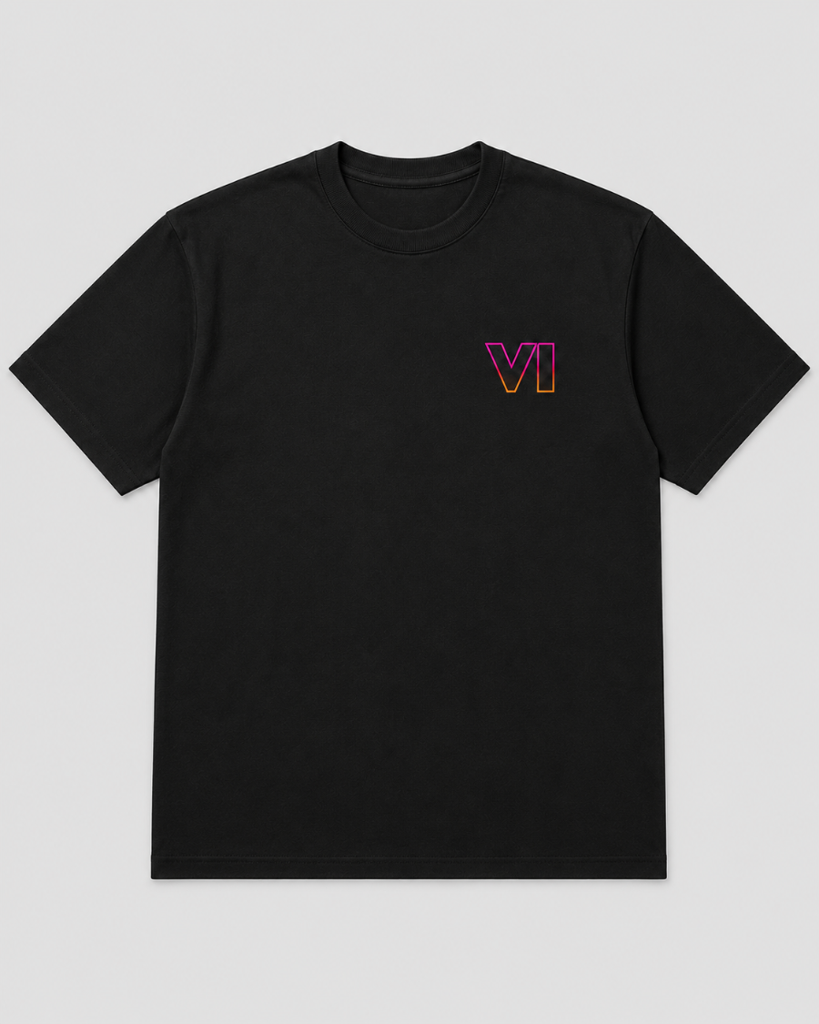 GTA VI Neon T-Shirt — Black