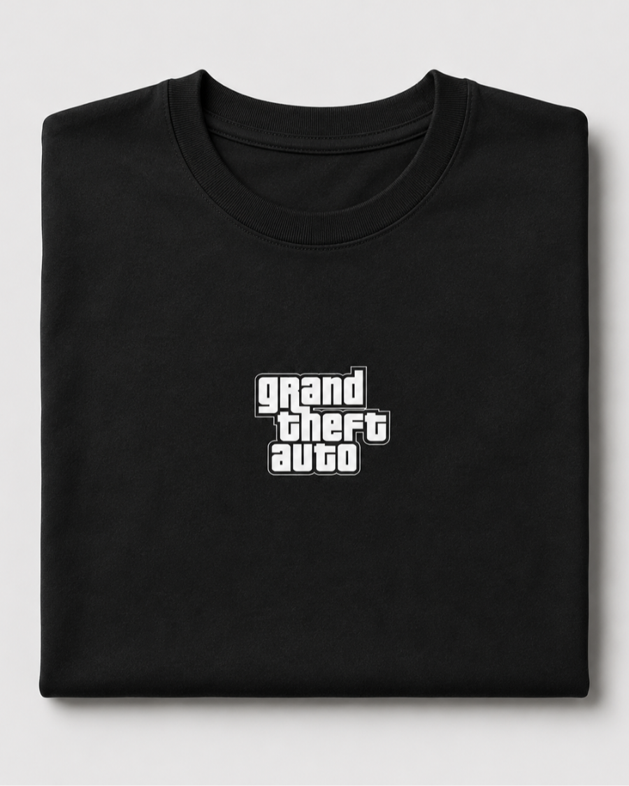 Grand Theft Auto Logo T-Shirt — Black