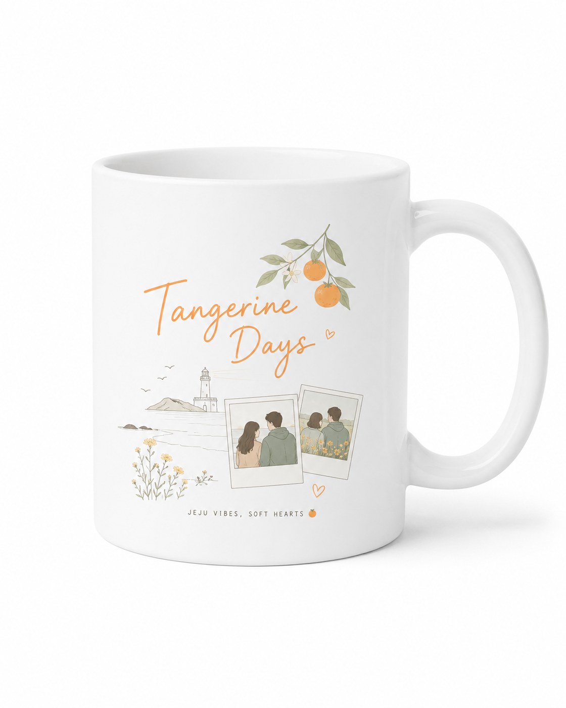 Tangerine Days Mug — White