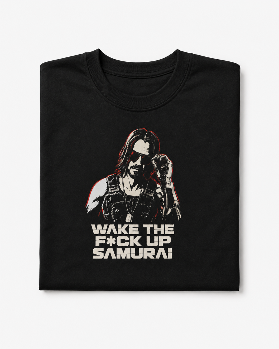 Wake Up Samurai T-Shirt — Black