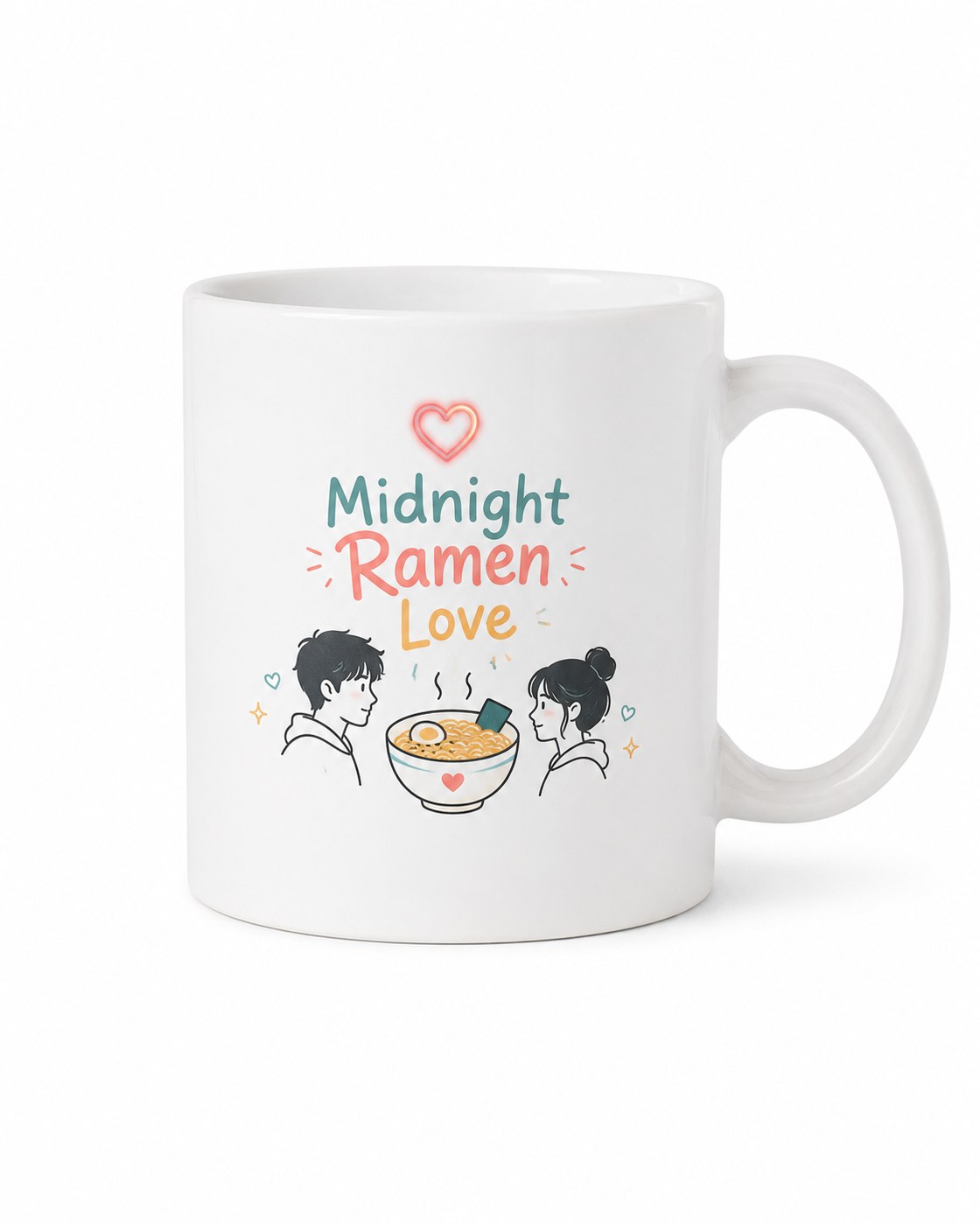 Midnight Ramen Love Mug — White