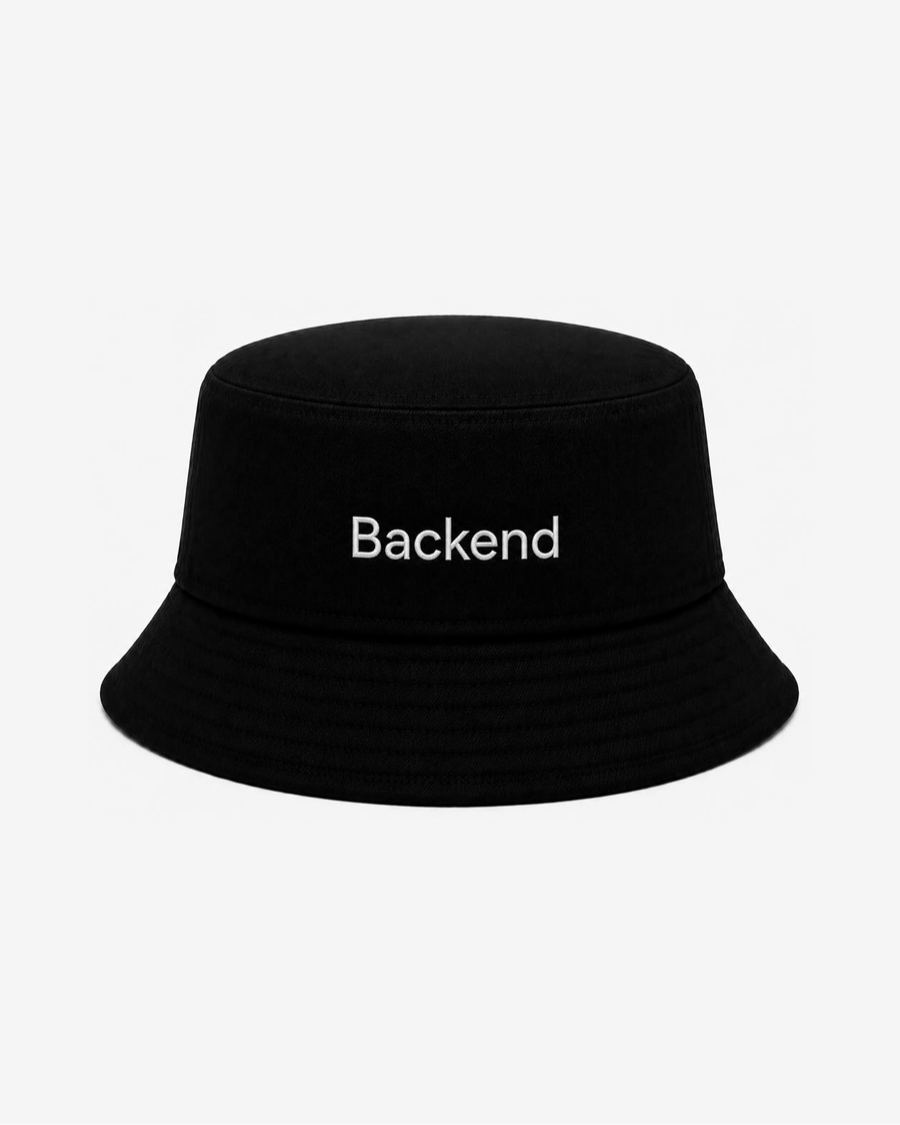 Backend Bucket Hat — Black