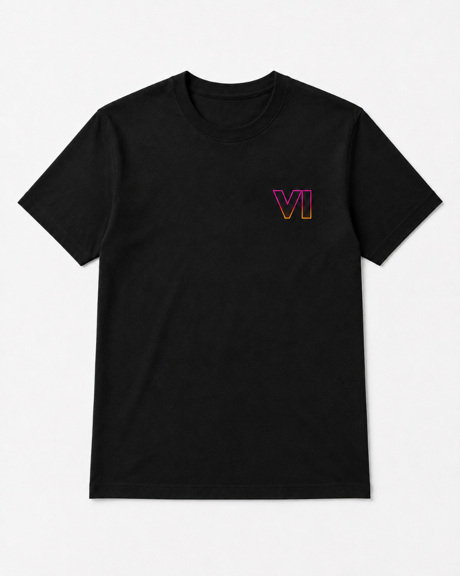 GTA VI Neon T-Shirt — Black