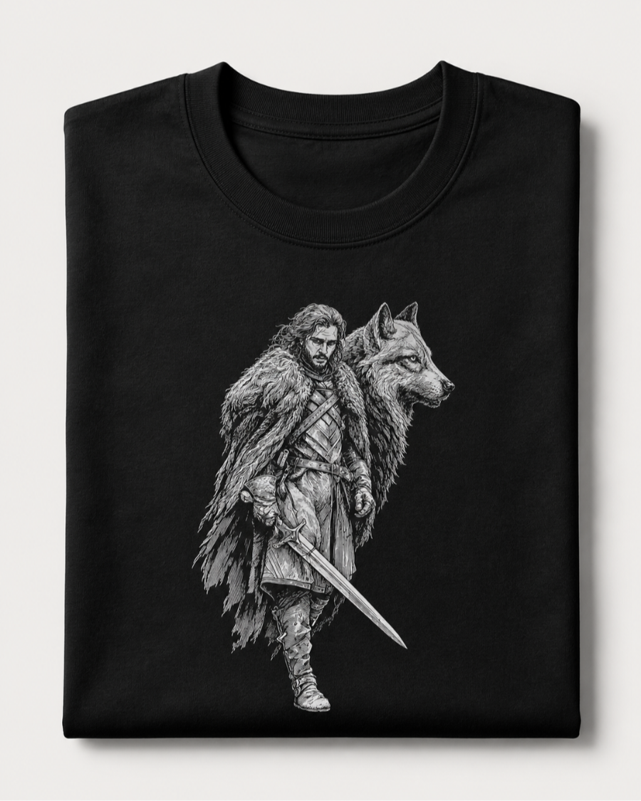 Silver Wolf Warrior T-Shirt