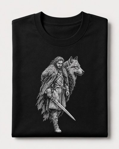T-shirt Silver Wolf Warrior