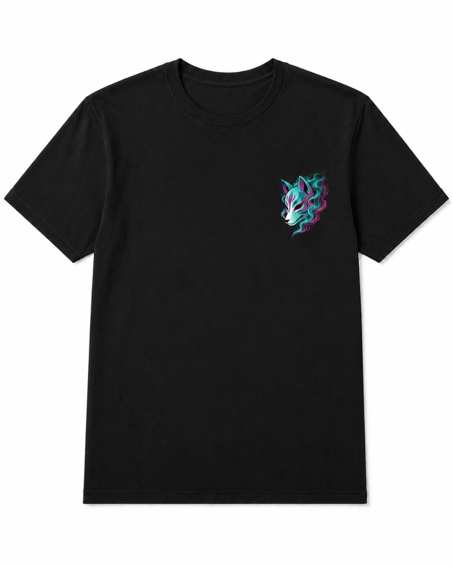 Neon Kitsune Mask T-Shirt