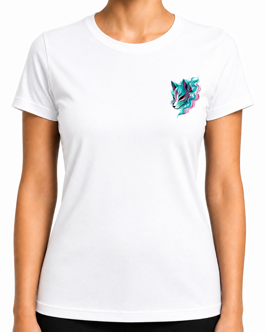 Neon Kitsune Mask T-Shirt