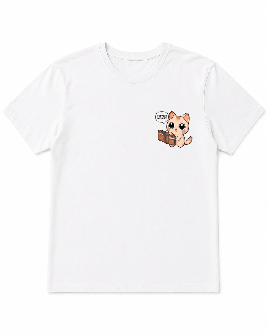 No Money Cat T-Shirt