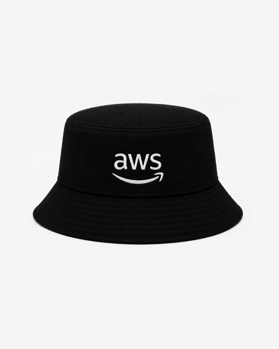 AWS Smile Bucket Hat — Black