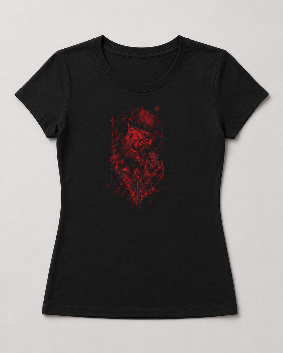 T-Shirt Red Noir Chemistry Walter