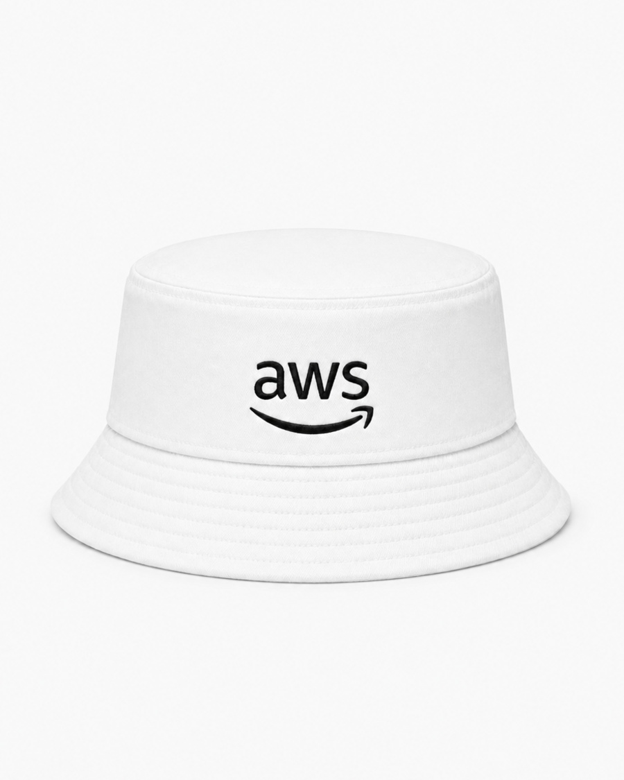 AWS Smile Bucket Hat — White