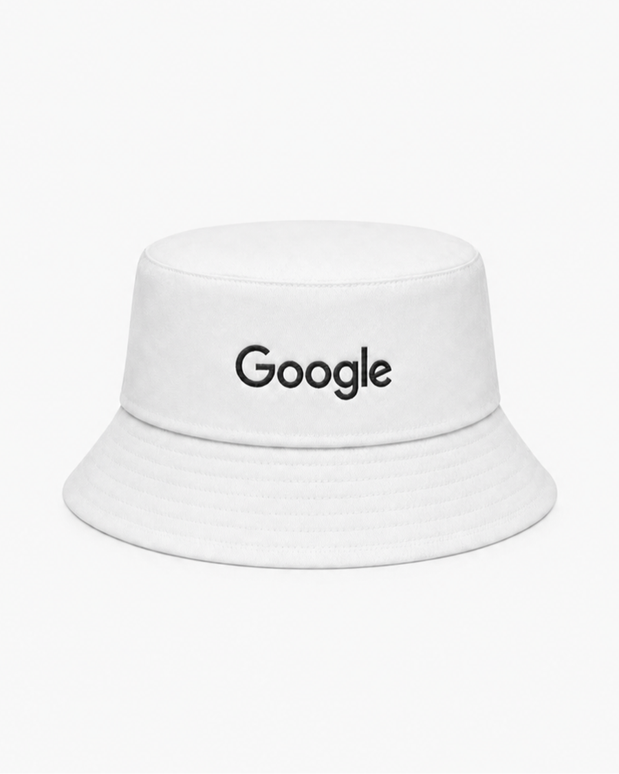 Google Logo Bucket Hat — White