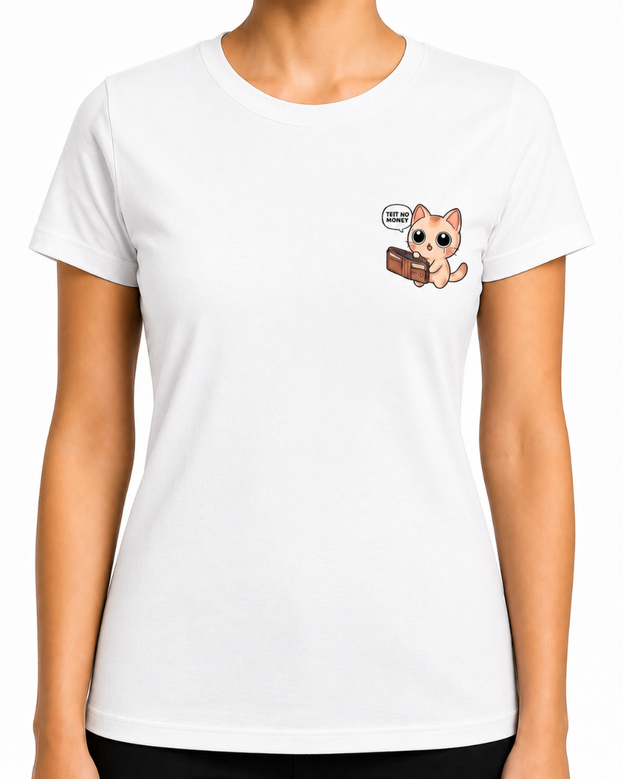 T-shirt No Money Cat