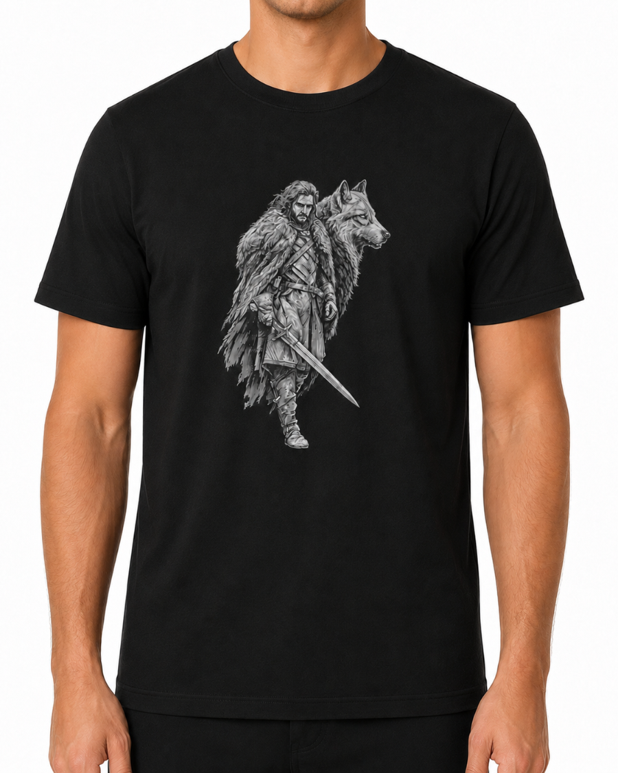 Silver Wolf Warrior T-Shirt