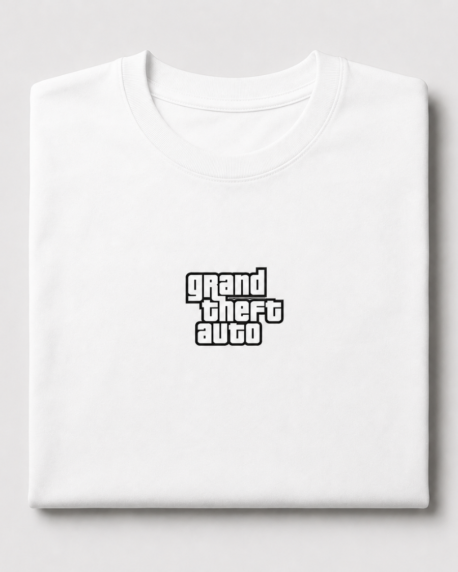 Grand Theft Auto Logo T-Shirt — White
