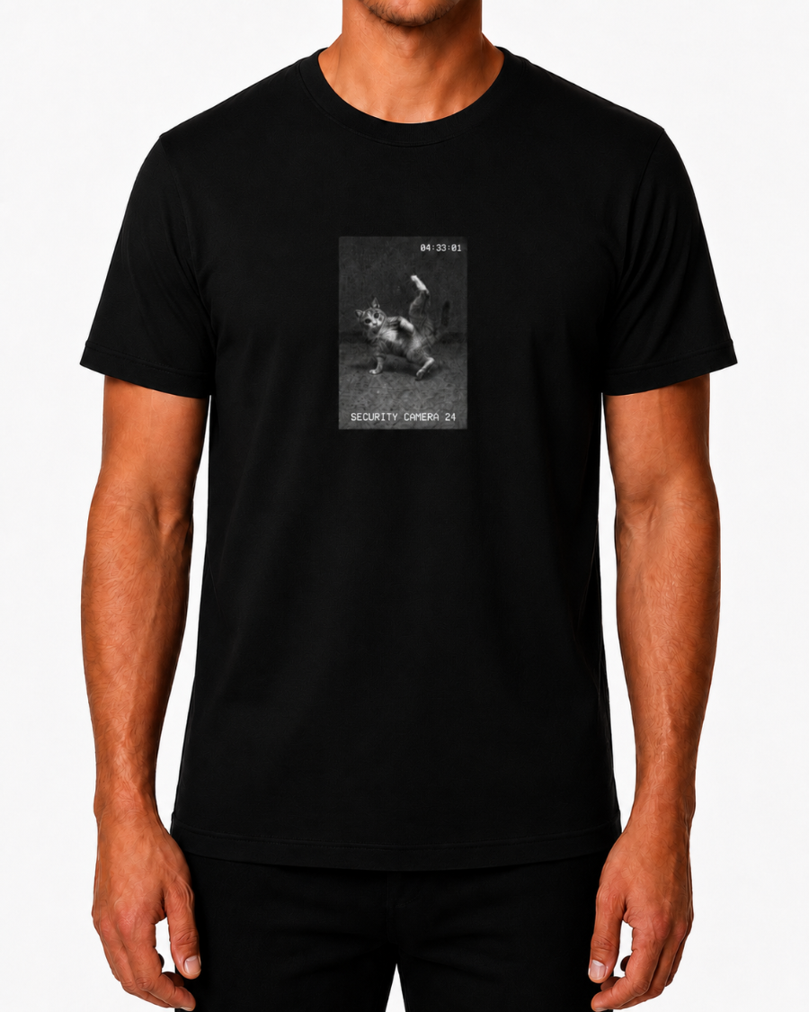 Vintage Security Cat T-Shirt