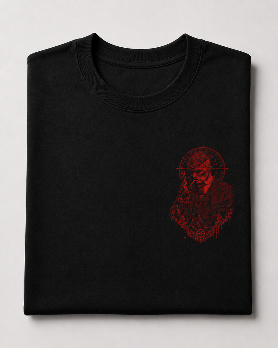 Red Thomas Shelby Portrait T-Shirt