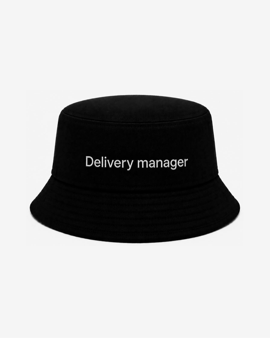 Delivery Manager Bucket Hat — Black