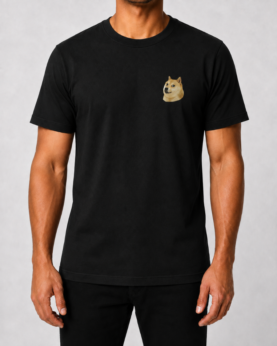 Doge Side Eye T-Shirt — Black