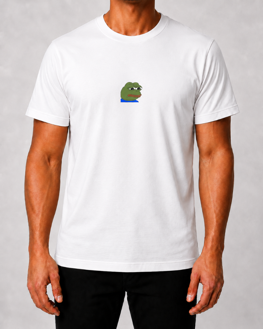 Sad Pepe T-Shirt — White